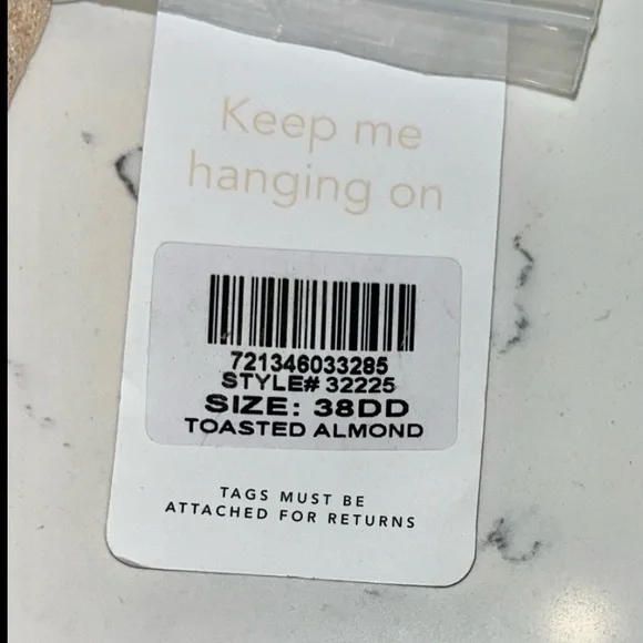 Lively Women's Toasted Almond Strapless Bra 38DD NWT - Picture 9 of 10